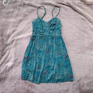 Green/Teal Paisley Roxy sundress